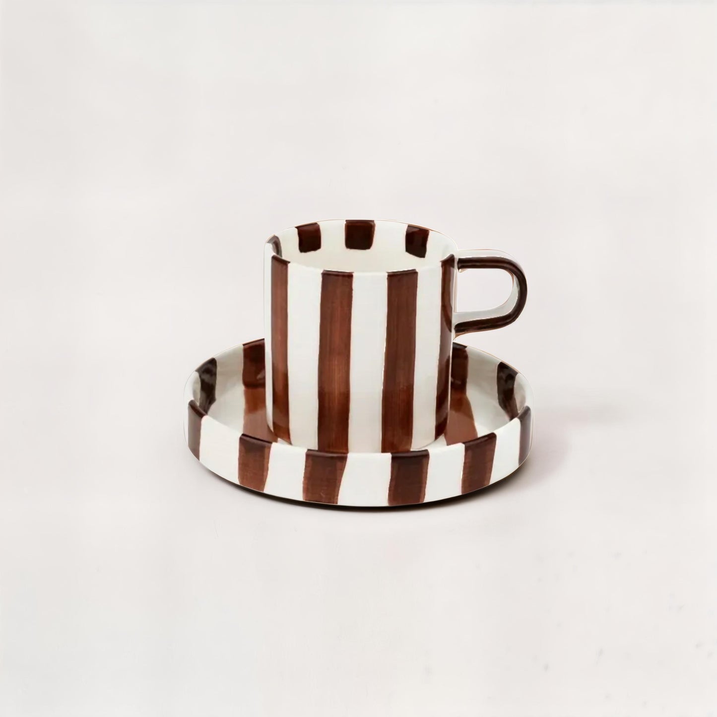 Tazza con piattino STRIPY
