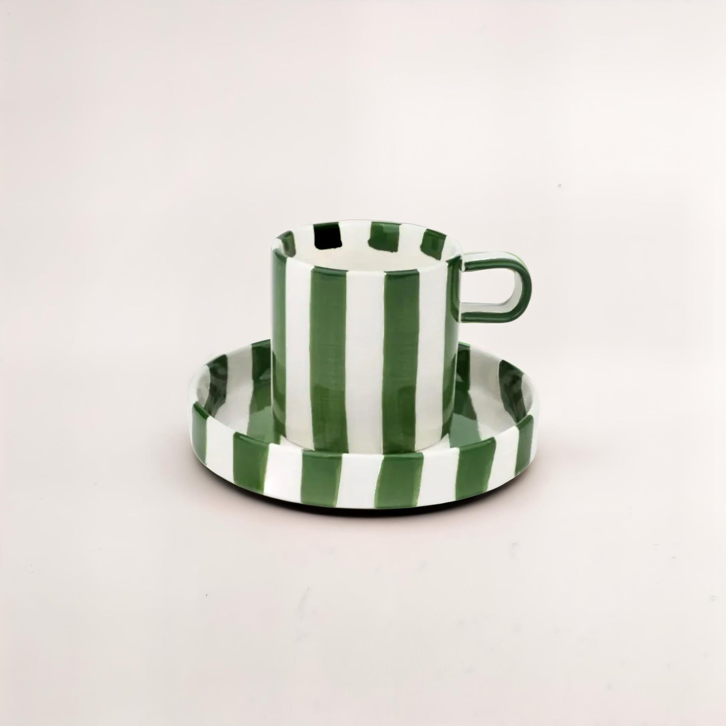 Tazza con piattino STRIPY