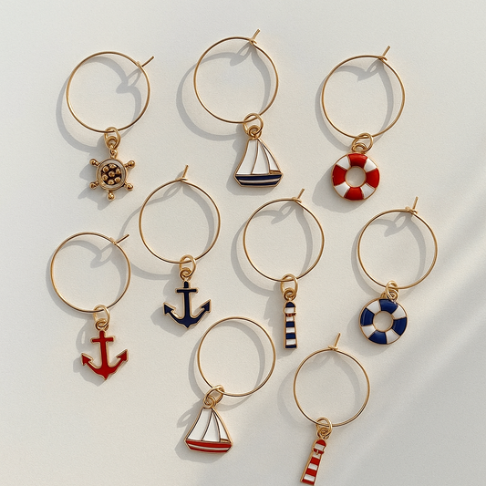 Segnabicchieri metallo SEA (set da 10)