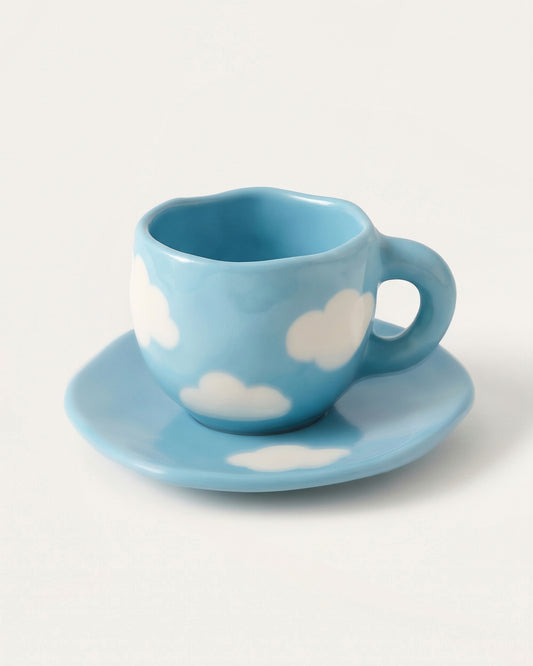 Tazza con piattino CLOUDY