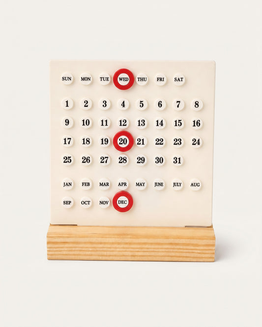 Calendario da scrivania DATE – Bianco