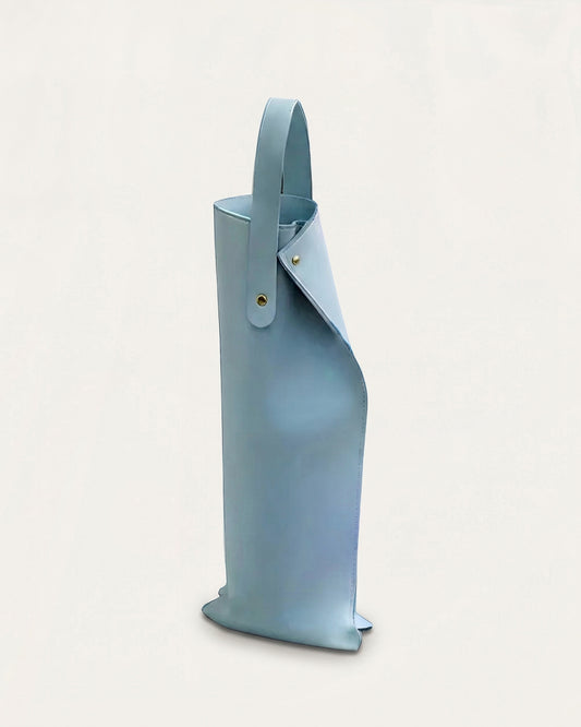 Portabottiglie in similpelle – Blu