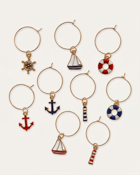 Segnabicchieri metallo SEA (set da 10)